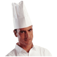 Gorros Plegados para Cocinero TOQUE • Vestuario Laboral Bazarot