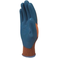 VE733 latex impregnated palm polyester fabric safety gloves