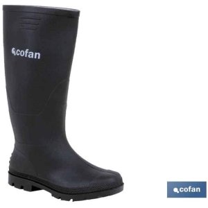 Bota alta de agua PVC negra • Vestuario Laboral Bazarot