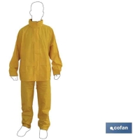 TRAJE DE AGUA PU/PVC AMARILLO • Vestuario Laboral Bazarot 19