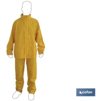 TRAJE DE AGUA PU/PVC AMARILLO • Vestuario Laboral Bazarot