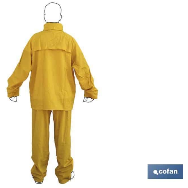 TRAJE DE AGUA PU/PVC AMARILLO • Vestuario Laboral Bazarot 4