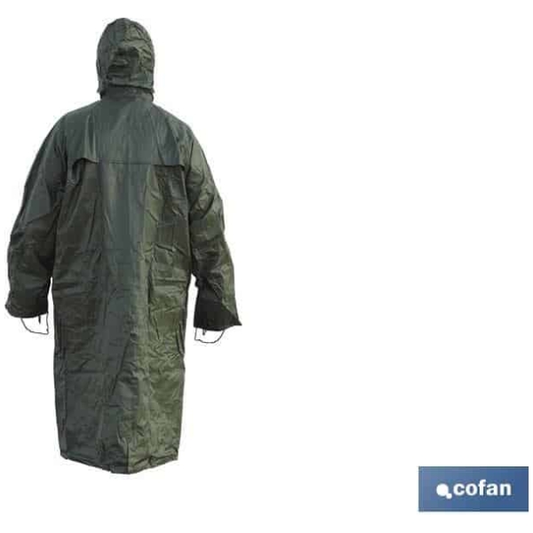 Abrigo de lluvia verde poliester/PVC • Vestuario Laboral Bazarot 5