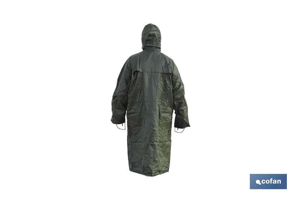 Abrigo de lluvia verde poliester/PVC • Vestuario Laboral Bazarot 9