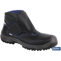 Leather safety boots velcro closure S3 URIAN