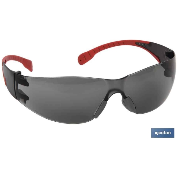 GAFAS SEGURIDAD SUPER LIGERA 18Grs LENTE OSCURA • Vestuario Laboral Bazarot 2