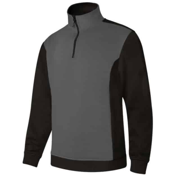 Sudadera bicolor cremallera Velilla 105703 • Vestuario Laboral Bazarot 2