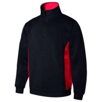 Sudadera bicolor cremallera Velilla 105704 • Vestuario Laboral Bazarot