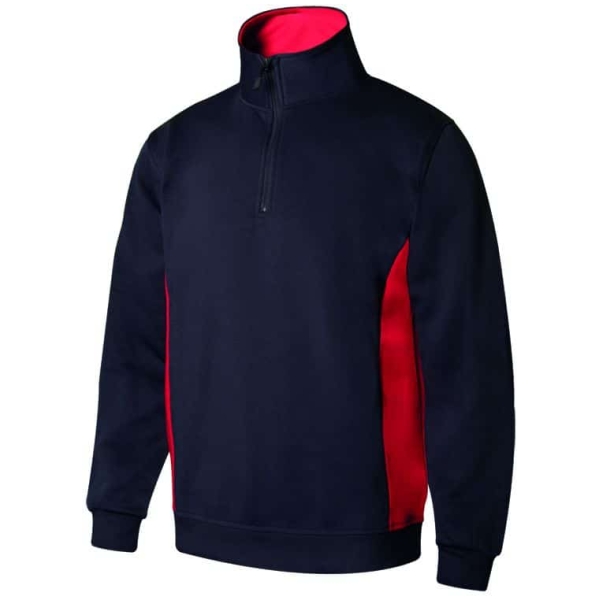 Sudadera bicolor cremallera Velilla 105704 • Vestuario Laboral Bazarot 5