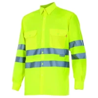 Camisa manga larga alta visibilidad Velilla 143 • Vestuario Laboral Bazarot