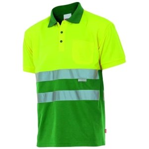 Polo alta visibilidad manga corta bicolor Velilla 173 • Vestuario Laboral Bazarot 3