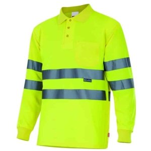 Polo alta visibilidad manga larga Velilla 174 • Vestuario Laboral Bazarot 3