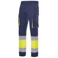 Pantalón algodón alta visibilidad Velilla 303007 • Vestuario Laboral Bazarot