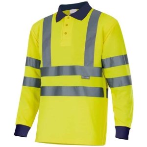 Polo alta visibilidad manga larga Velilla 305503 • Vestuario Laboral Bazarot 3