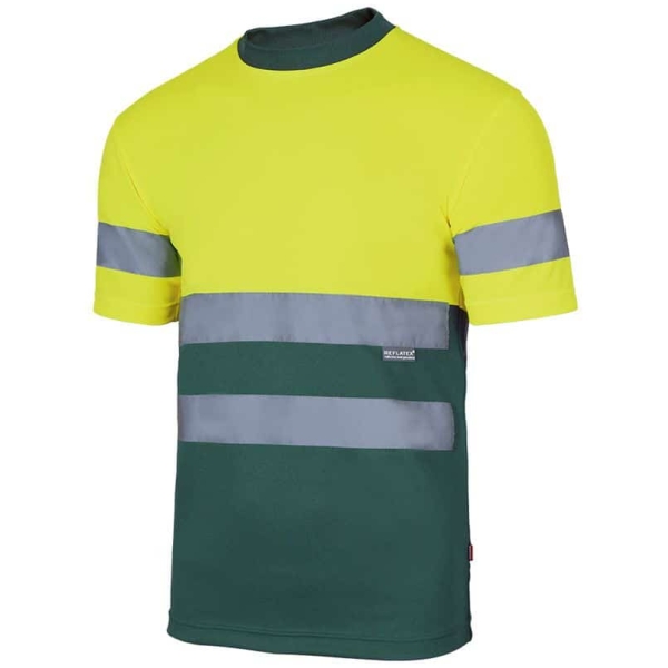 Camiseta técnica bicolor alta visibilidad 335506 • Vestuario Laboral Bazarot 6