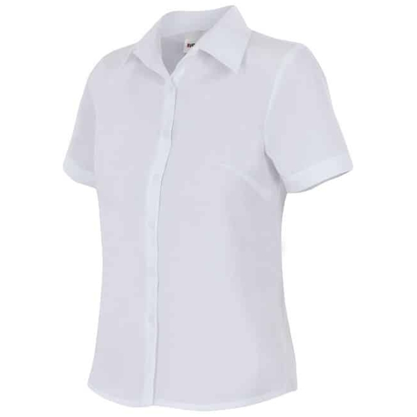 Camisa mujer manga corta Velilla  538 • Vestuario Laboral Bazarot 4