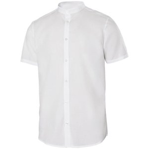 Camisa hostelería manga corta hombre Velilla 405012S • Vestuario Laboral Bazarot