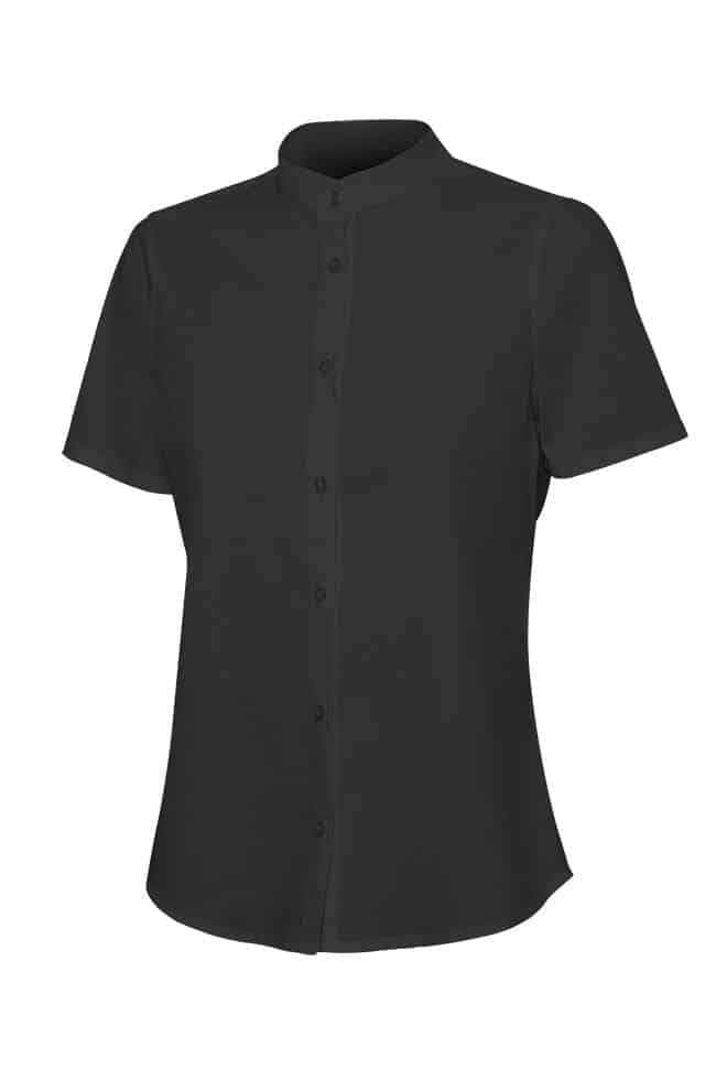 Camisa hostelería mujer manga corta 405014S • Vestuario Laboral Bazarot 4