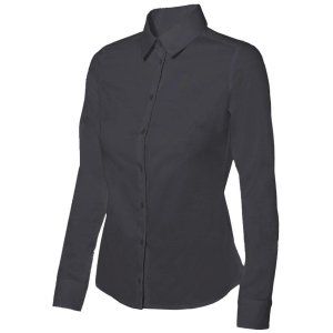 Camisa hostelería manga larga mujer stretch Velilla 405002 • Vestuario Laboral Bazarot