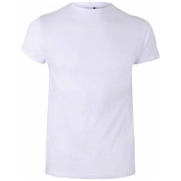 Camiseta unisex manga corta blanca Mukua MK020 • Vestuario Laboral Bazarot