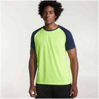 Camiseta deportiva manga corta estilo ranglan contraste INDIANAPOLIS Roly • Vestuario Laboral Bazarot 3