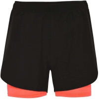 Pantalón corto deportivo mujer malla interior contraste LANUS Roly • Vestuario Laboral Bazarot