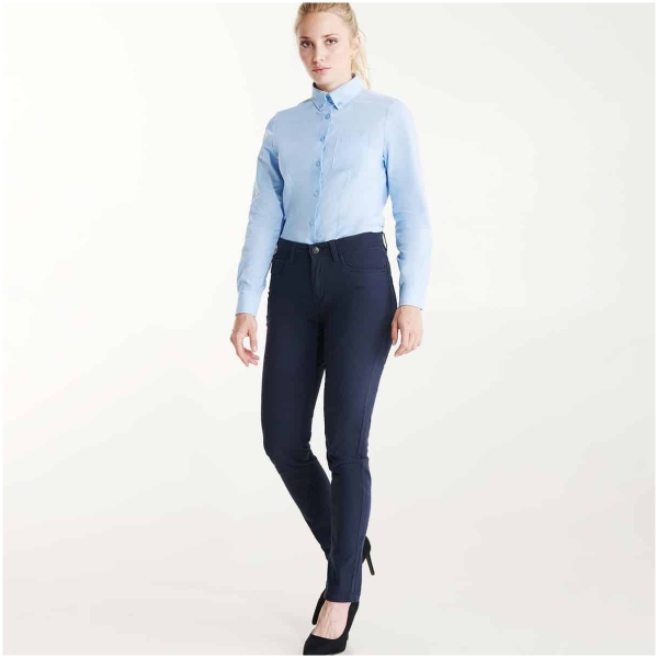Pantalón largo mujer tejido confortable resistente HILTON Roly • Vestuario Laboral Bazarot 2