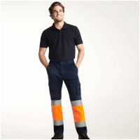 Pantalón largo multibolsillos alta visibilidad DAILY STRETCH HV Roly • Vestuario Laboral Bazarot
