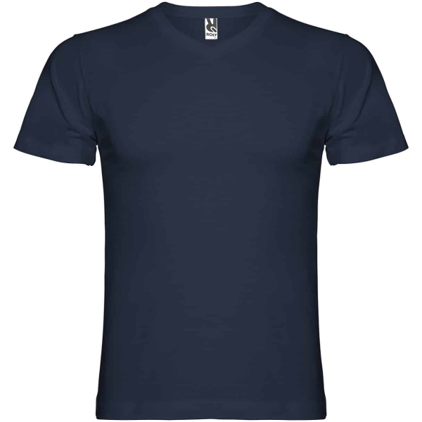 Camiseta manga corta tubular escote pico 2 capas SAMOYEDO Roly • Vestuario Laboral Bazarot 4