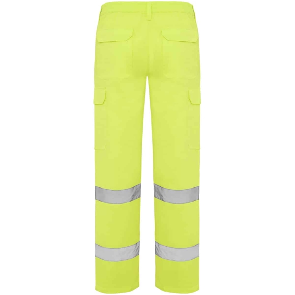 Pantalón largo alta visibilidad amarillo flúor ALFA Roly • Vestuario Laboral Bazarot 6