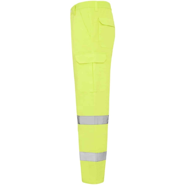 Pantalón largo alta visibilidad amarillo flúor ALFA Roly • Vestuario Laboral Bazarot 7