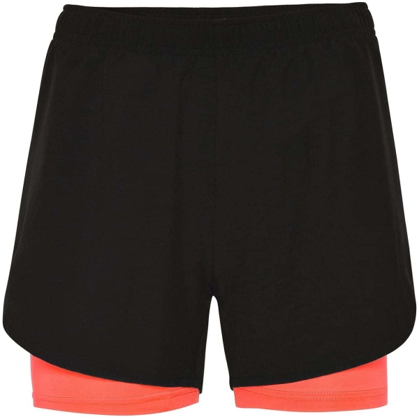 Pantalón corto deportivo mujer malla interior contraste LANUS Roly • Vestuario Laboral Bazarot 3